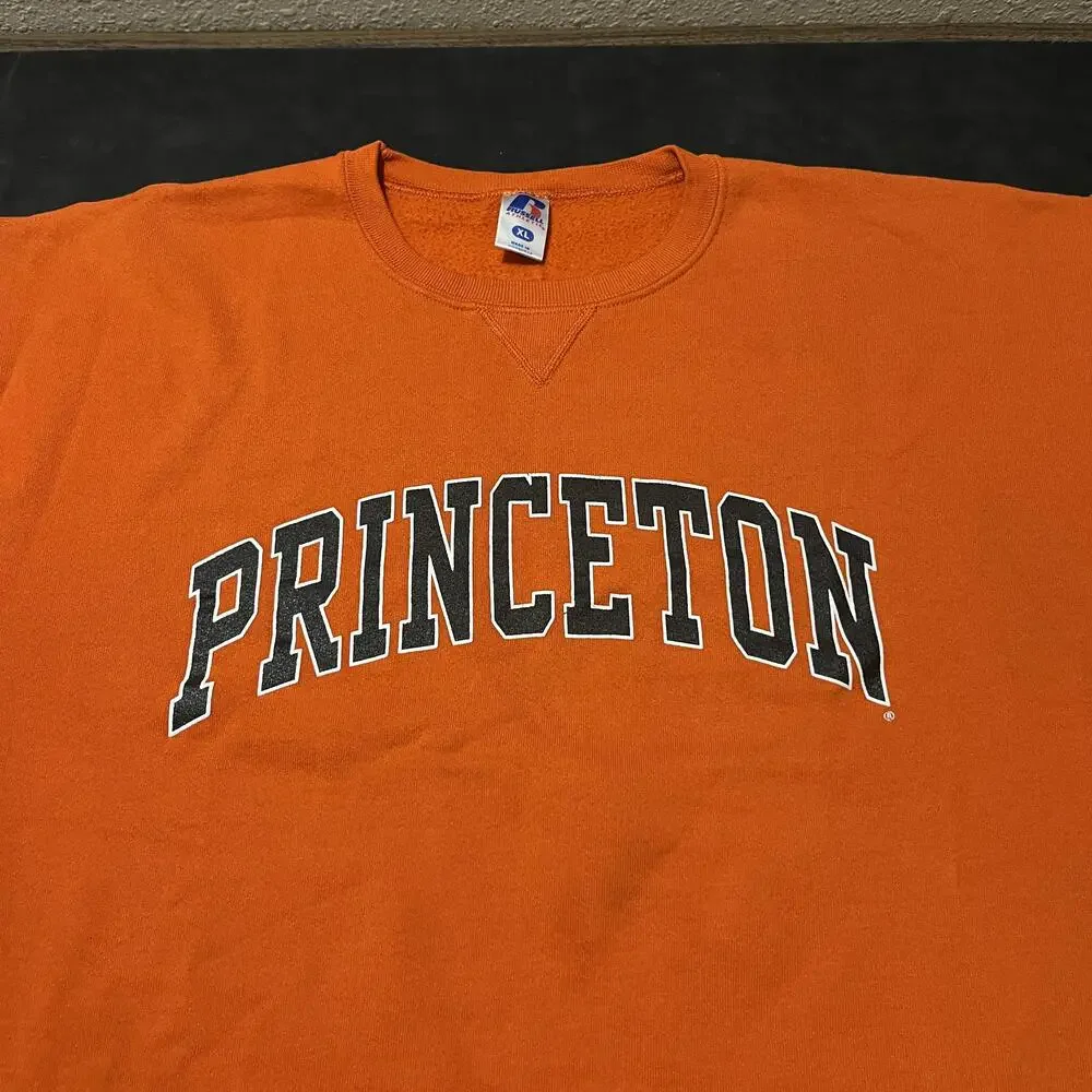 Vintage Russell Athletic Princeton Tigers Sweater 80s XL NCAA College Crewneck